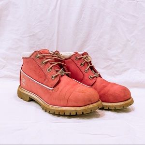 Pink Ankle-High Timberland Womens Work Boots
